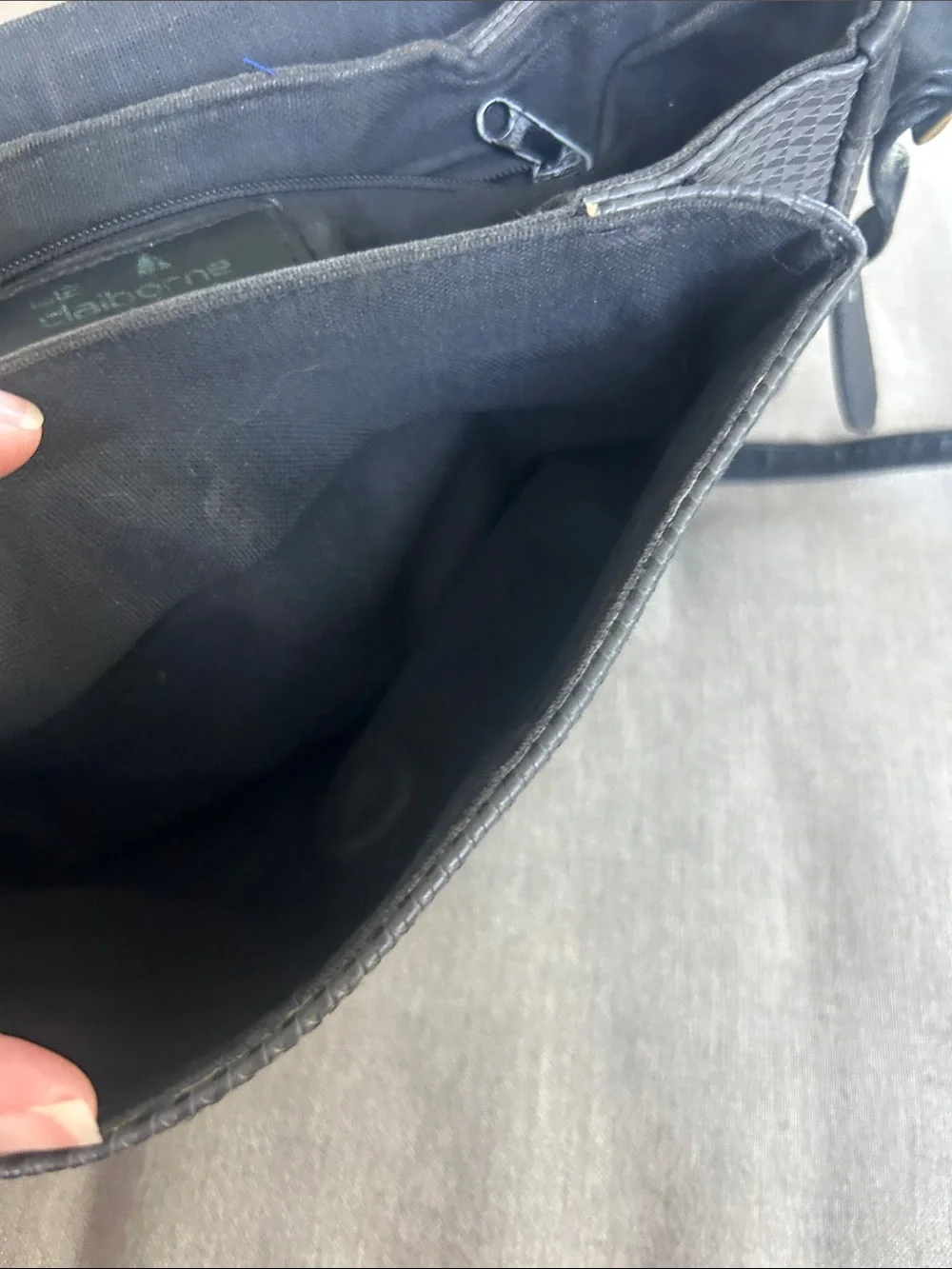 Vintage Liz Claiborne leather trip crossbody bag from 1983 classic iconic